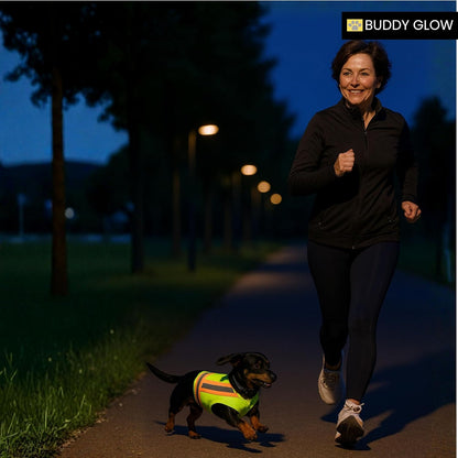 Reflective Dog Vest. High Visibility Yellow Safety Vest for Outdoors. Safeguard Your Dog with Easy to wear Adjustable and Breathable Reflective Gear (Large)