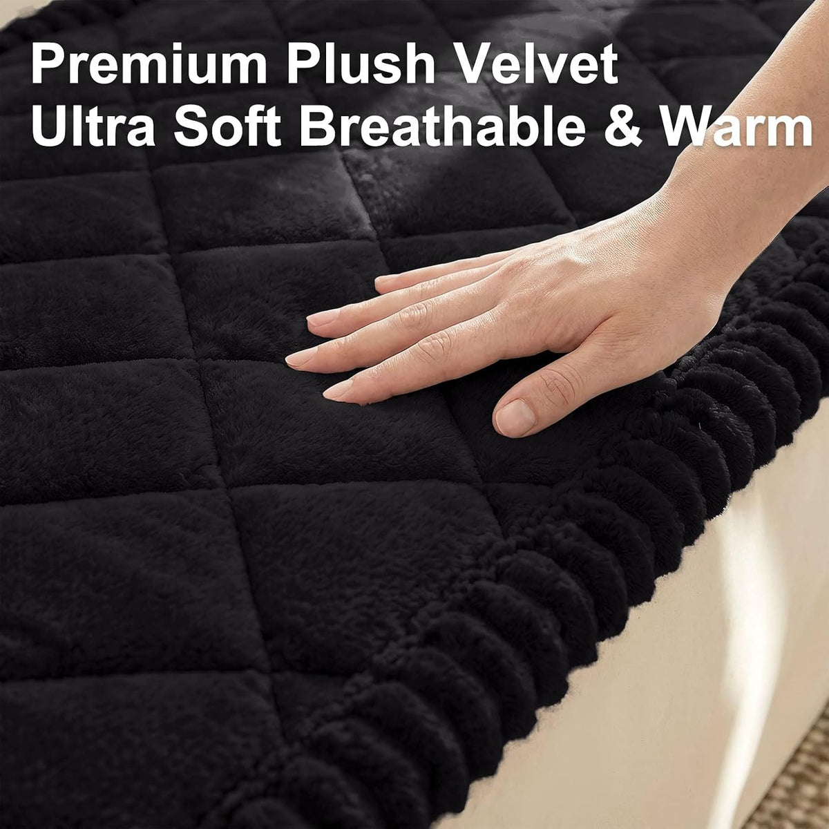 Non Slip Couch Cover for Dogs, Fuzzy Plush Pet Sofa Protector | Washable Furniture Cover for Large Dogs & Cats, Scratch & Dirt Resistant, For 2 Cushion Couch, Grey, 27.6"x59"