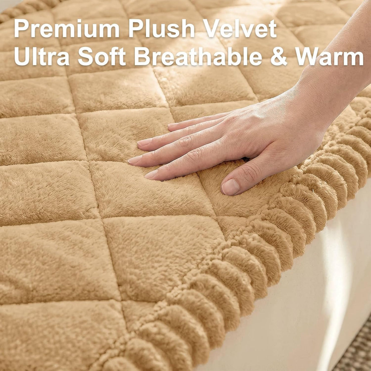 Non Slip Couch Cover for Dogs, Fuzzy Plush Pet Sofa Protector | Washable Furniture Cover for Large Dogs & Cats, Scratch & Dirt Resistant, For 2 Cushion Couch, Grey, 27.6"x59"