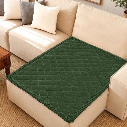 Non Slip Couch Cover for Dogs, Fuzzy Plush Pet Sofa Protector | Washable Furniture Cover for Large Dogs & Cats, Scratch & Dirt Resistant, For 2 Cushion Couch, Grey, 27.6"x59"