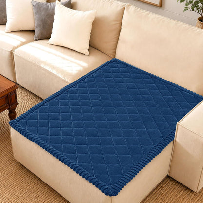 Non Slip Couch Cover for Dogs, Fuzzy Plush Pet Sofa Protector | Washable Furniture Cover for Large Dogs & Cats, Scratch & Dirt Resistant, For 2 Cushion Couch, Grey, 27.6"x59"