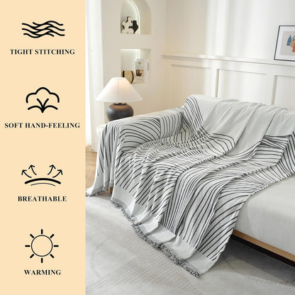 Chenille Couch Cover for Dogs Washable Boho Throw Blanket Washable