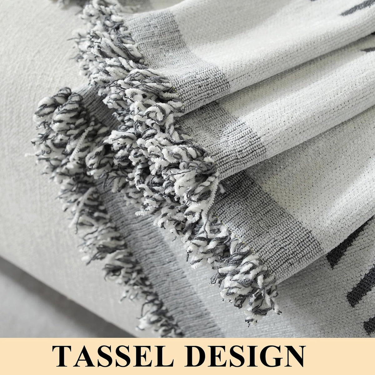 Chenille Couch Cover for Dogs Washable Boho Throw Blanket Washable