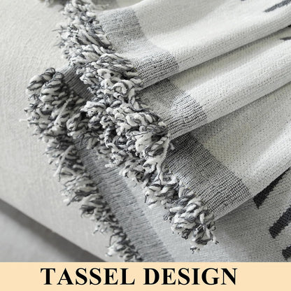 Chenille Couch Cover for Dogs Washable Boho Throw Blanket Washable