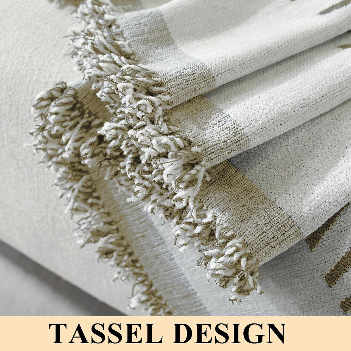 Chenille Couch Cover for Dogs Washable Boho Throw Blanket Washable