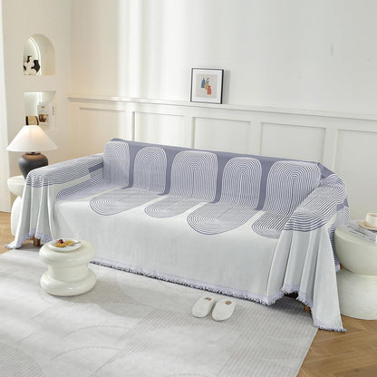 Chenille Couch Cover for Dogs Washable Boho Throw Blanket Washable