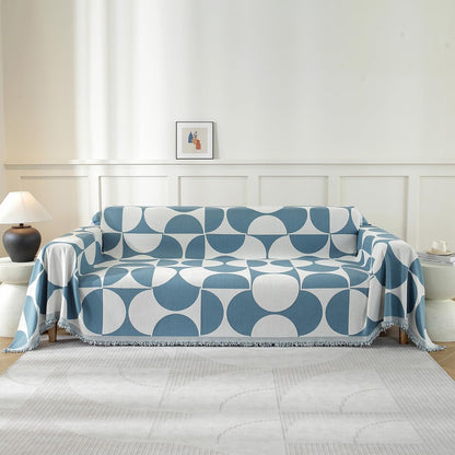 Chenille Couch Cover for Dogs Washable Boho Throw Blanket Washable