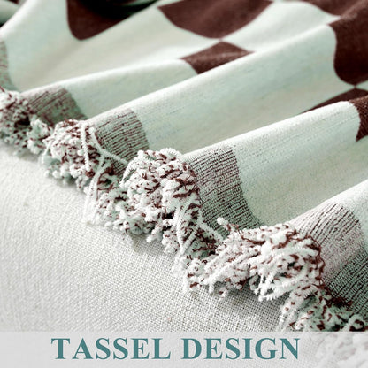 Chenille Couch Cover for Dogs Washable Boho Throw Blanket Washable