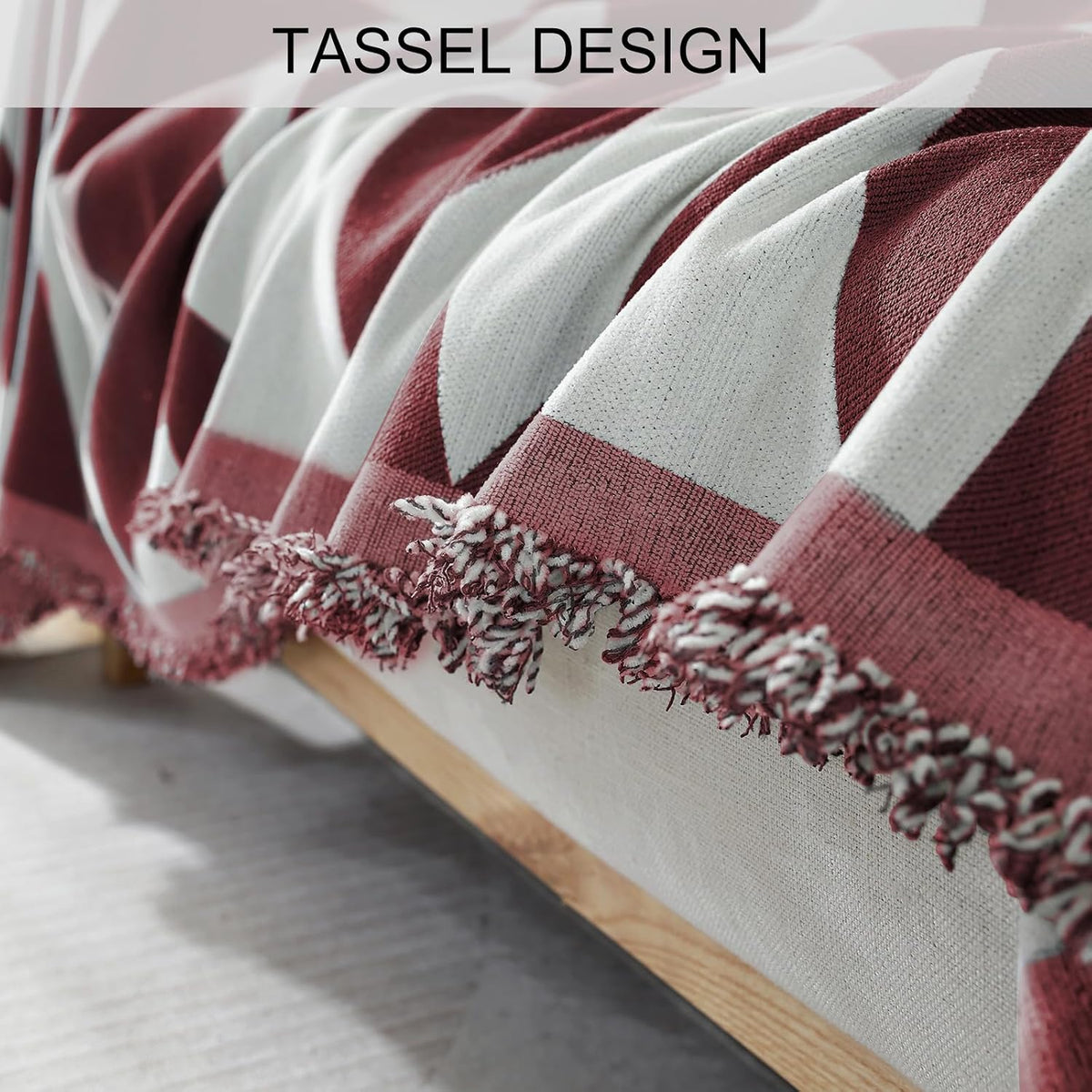 Chenille Couch Cover for Dogs Washable Boho Throw Blanket Washable