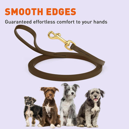 Biothane Working Lead for Dogs 6ft Black - Colors C