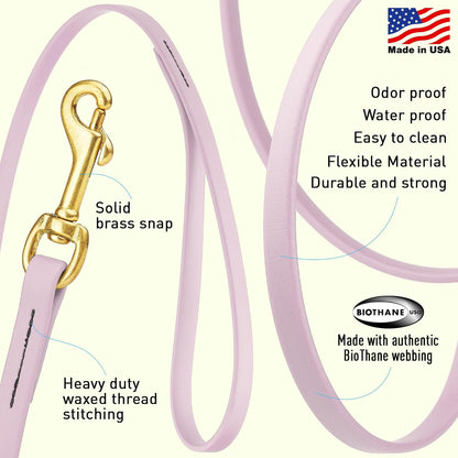 Biothane Working Lead for Dogs 6ft Black - Colors C