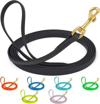 Biothane Working Lead for Dogs 6ft Black - Colors C