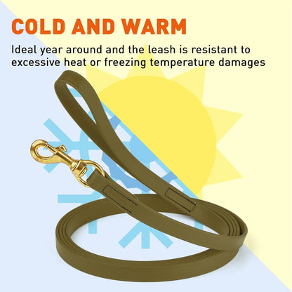 Biothane Working Lead for Dogs 6ft Black - Colors C