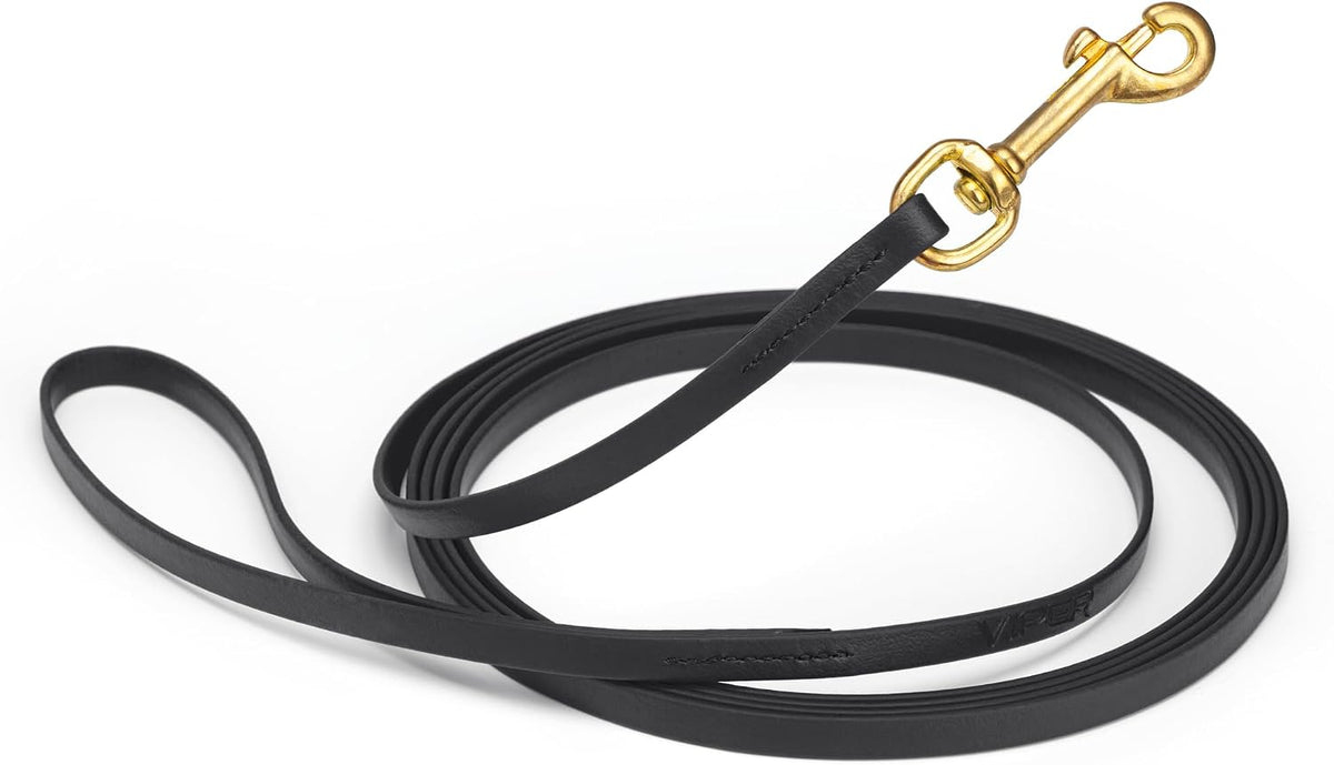 Biothane Working Lead for Dogs 6ft Black - Colors C