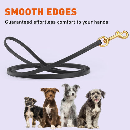 Biothane Working Lead for Dogs 6ft Black - Colors C