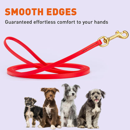 Biothane Working Lead for Dogs 6ft Black - Colors C