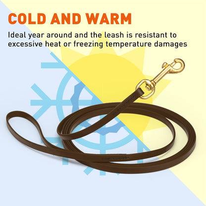 Biothane Working Lead for Dogs 6ft Black - Colors C