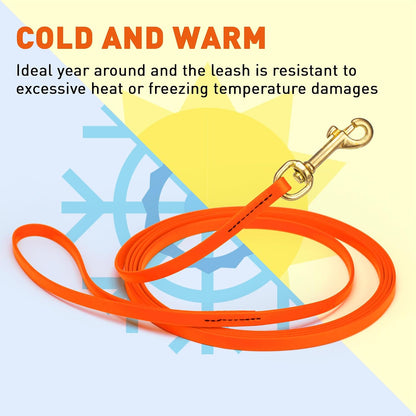 Biothane Working Lead for Dogs 6ft Black - Colors C