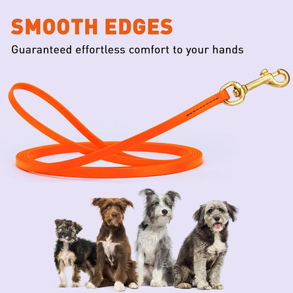 Biothane Working Lead for Dogs 6ft Black - Colors C