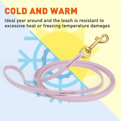 Biothane Working Lead for Dogs 6ft Black - Colors C