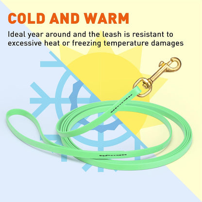 Biothane Working Lead for Dogs 6ft Black - Colors C