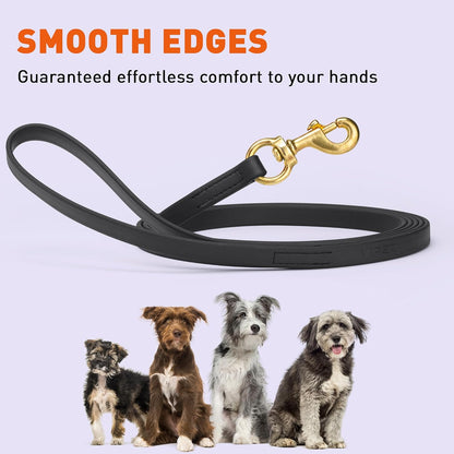 Biothane Working Lead for Dogs 6ft Black - Colors C