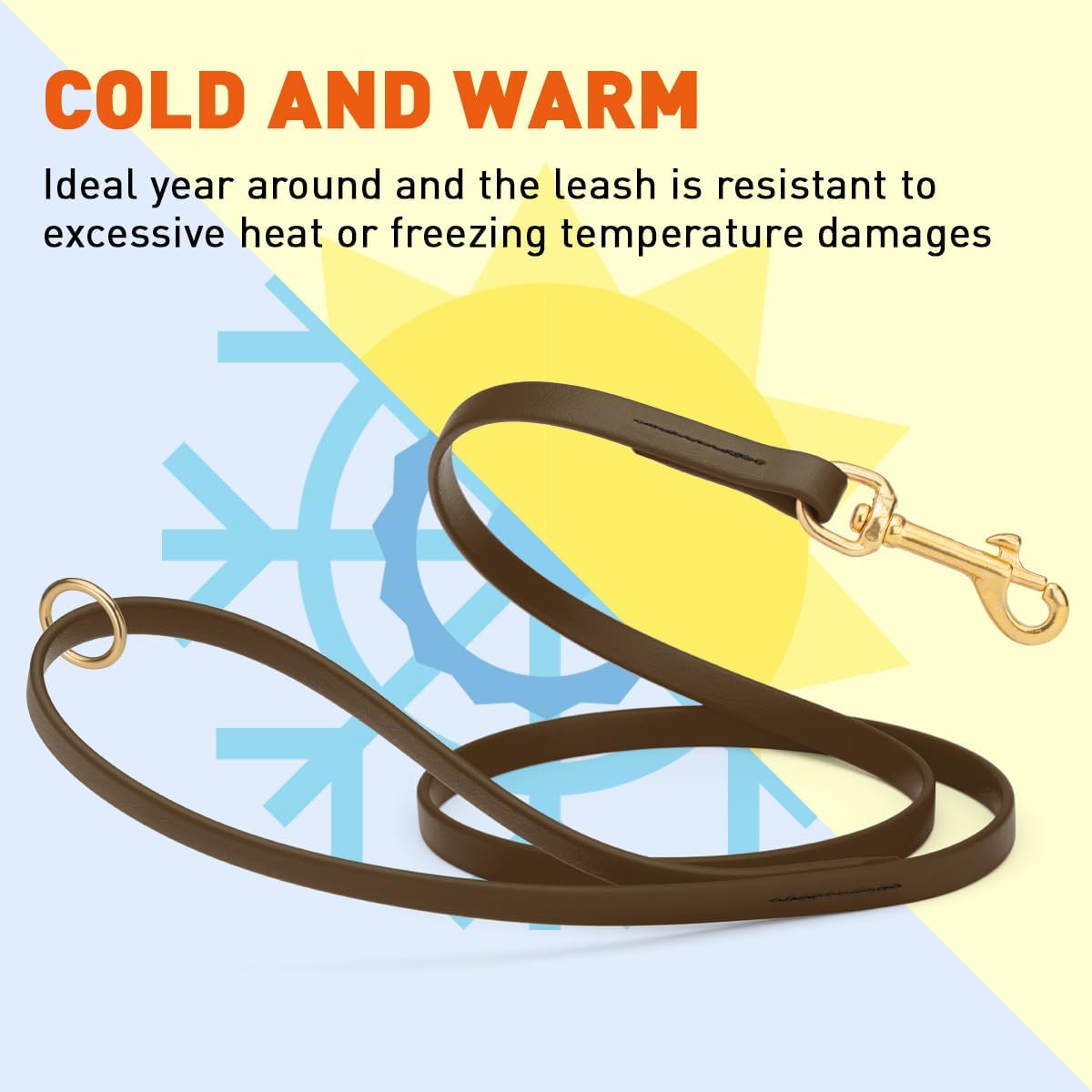 Biothane Working Lead for Dogs 6ft Black - Colors C