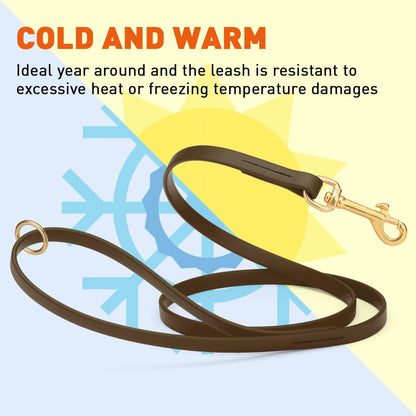 Biothane Working Lead for Dogs 6ft Black - Colors C