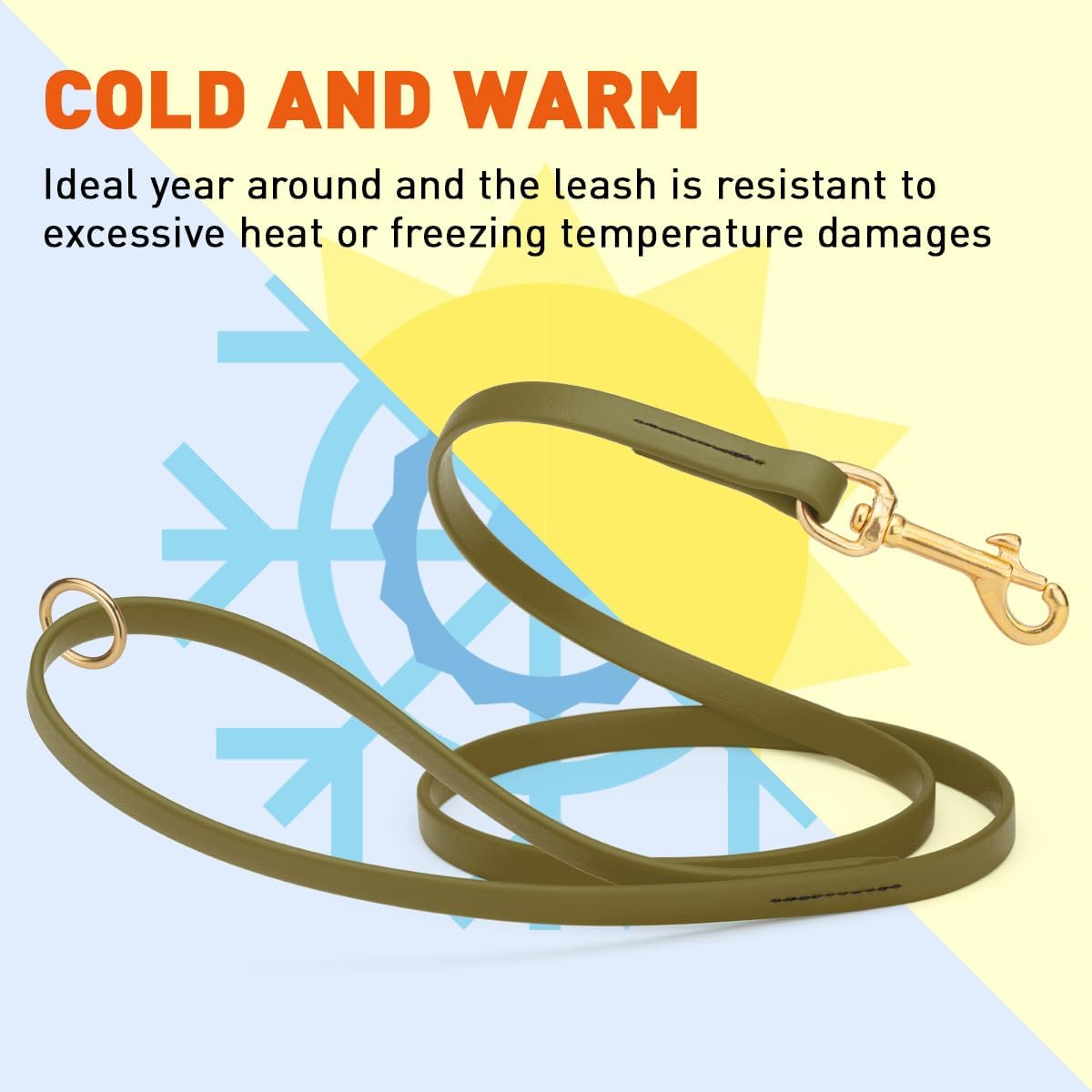 Biothane Working Lead for Dogs 6ft Black - Colors C