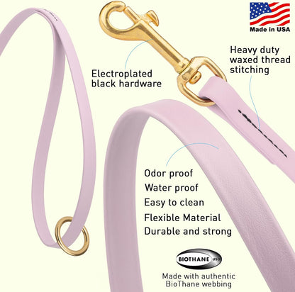 Biothane Working Lead for Dogs 6ft Black - Colors C