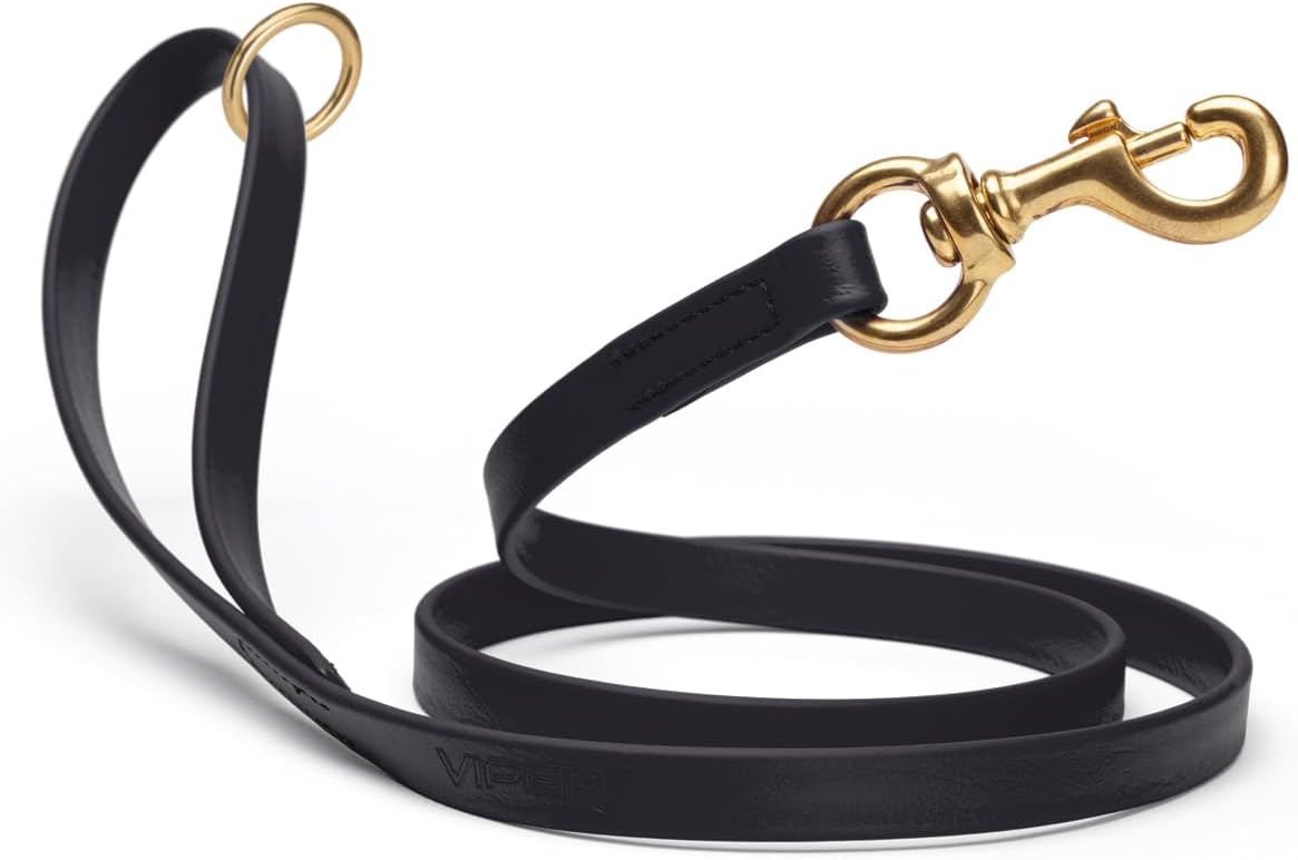 Biothane Working Lead for Dogs 6ft Black - Colors C