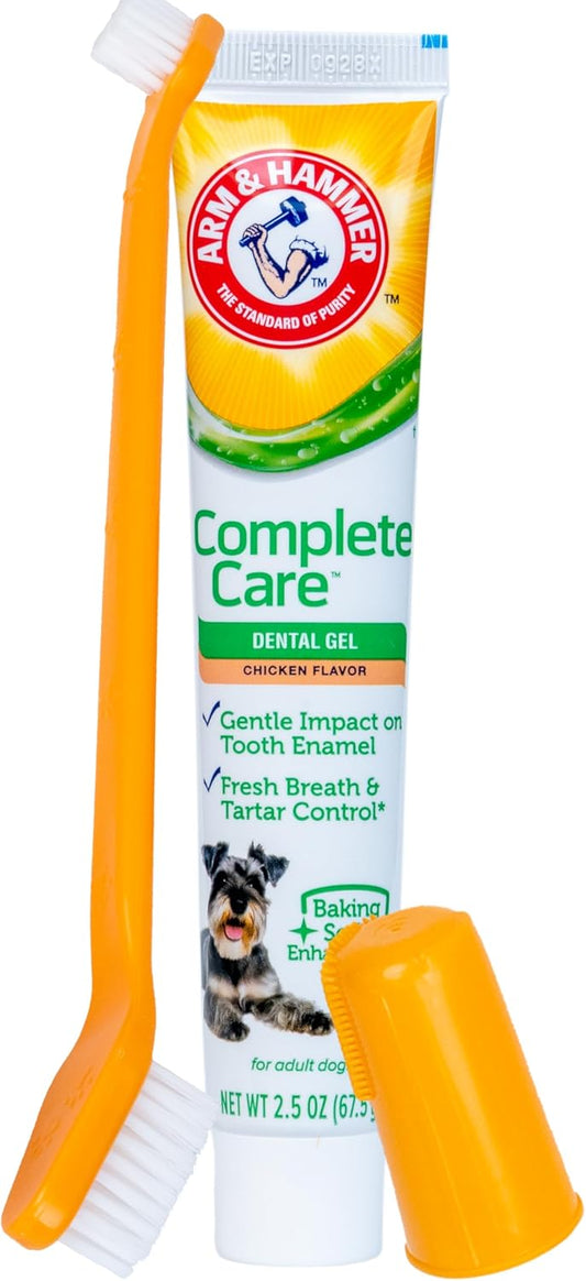 Complete Care Dental Gel Toothbrush Kit, Chicken, 3-Piece