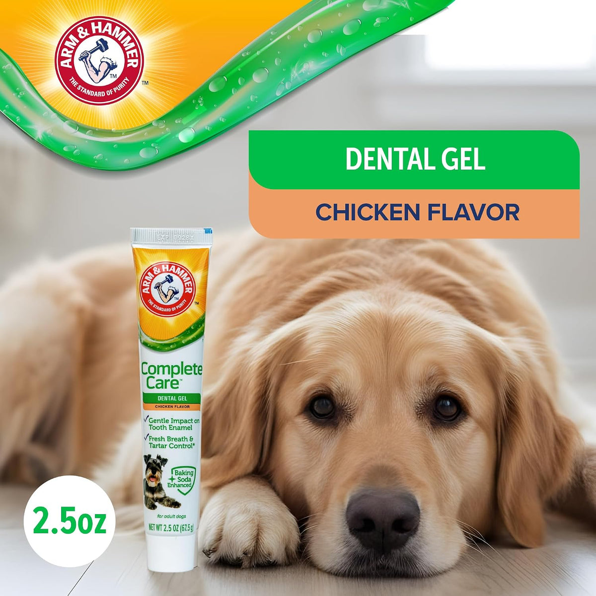 Complete Care Dental Gel Toothbrush Kit, Chicken, 3-Piece