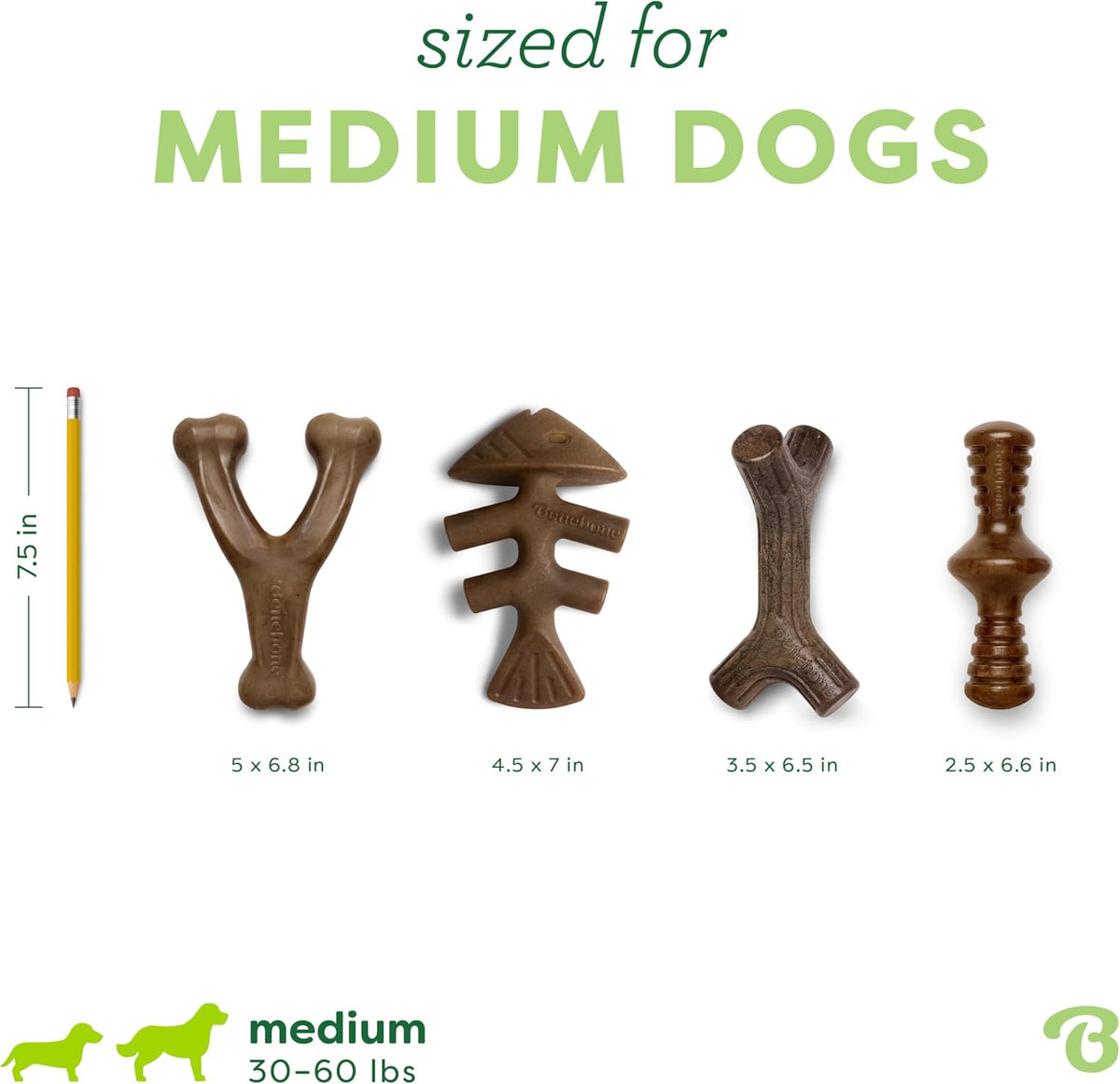 Medium Dog Toys for Aggressive Chewers – Under 60 lbs