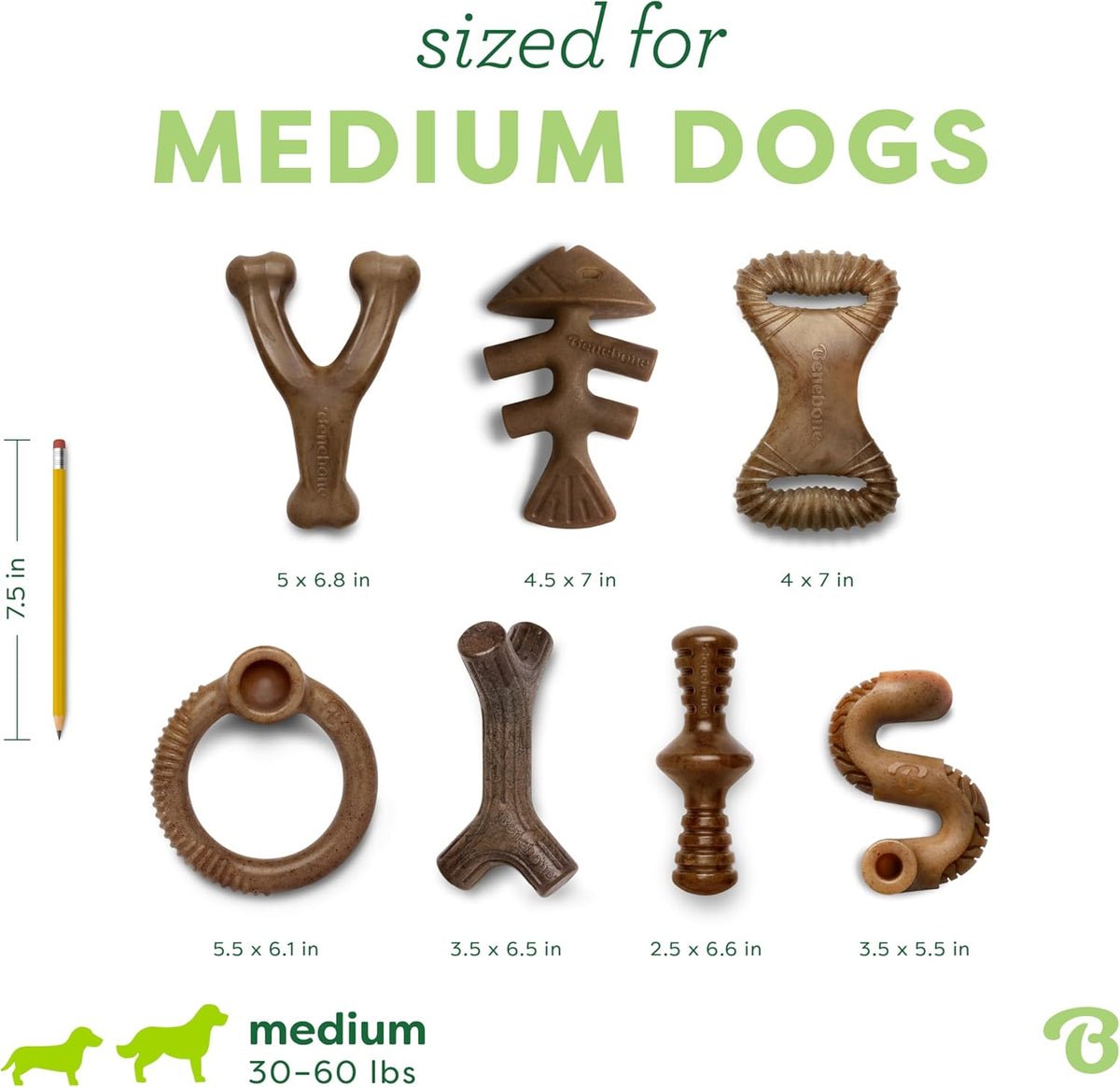 Medium Dog Toys for Aggressive Chewers – Under 60 lbs
