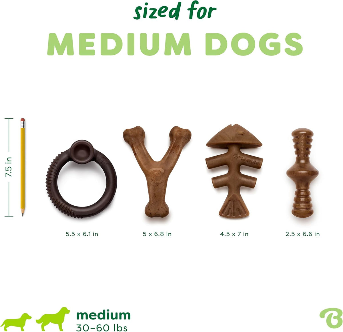 Medium Dog Toys for Aggressive Chewers – Under 60 lbs