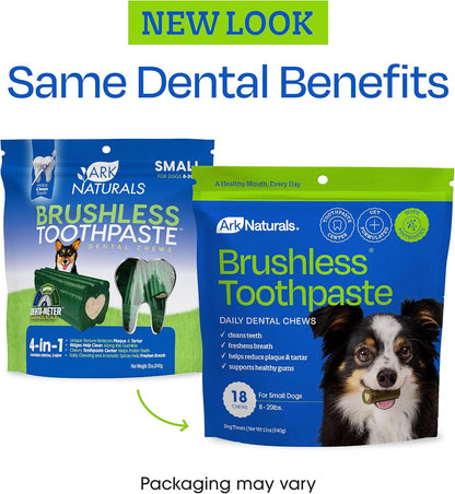 Brushless Toothpaste Dog Dental Chews - Large Breeds (10 ct)