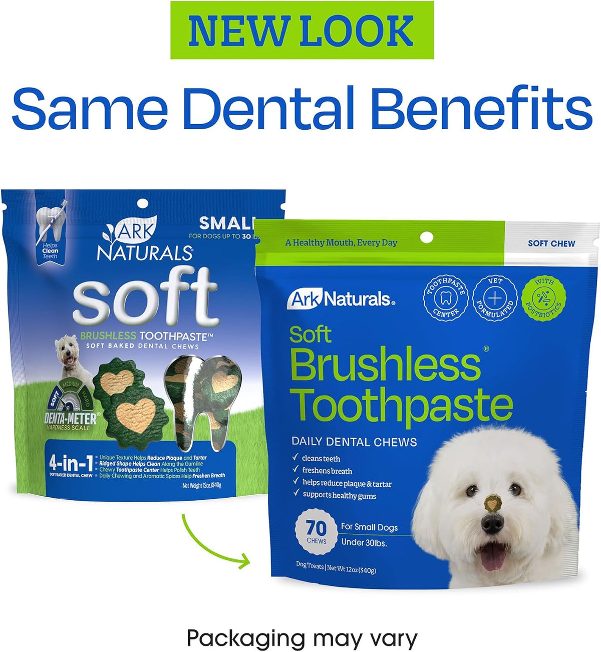 Brushless Toothpaste Dog Dental Chews - Large Breeds (10 ct)