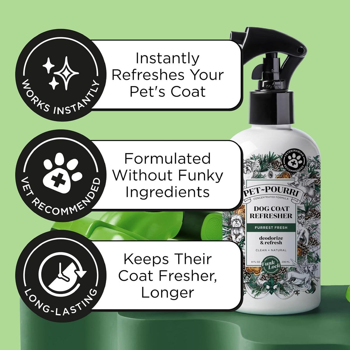 Poo- Furrest Fresh Dog Deodorizing Spray, 8 Fl Oz