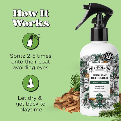 Poo- Furrest Fresh Dog Deodorizing Spray, 8 Fl Oz