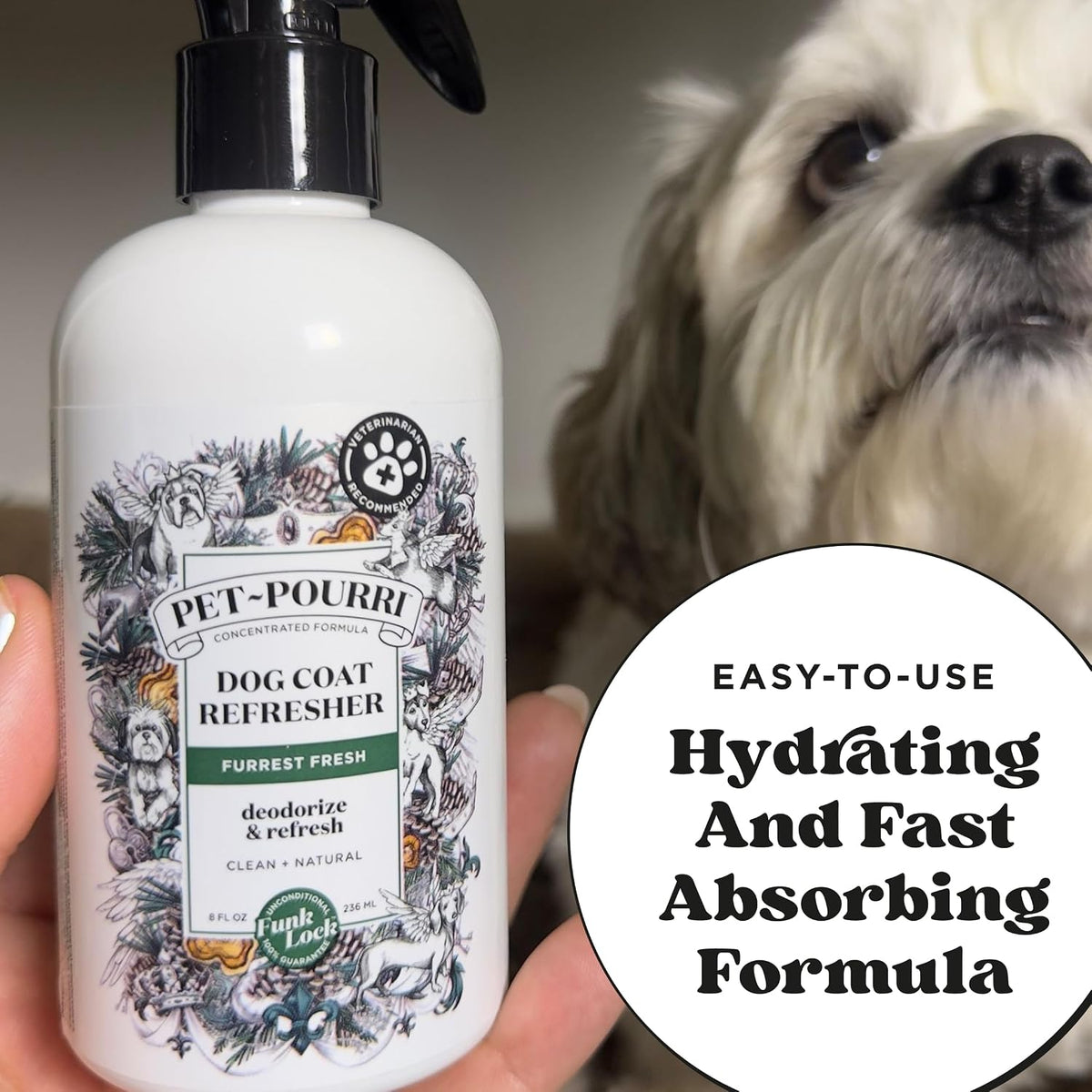Poo- Furrest Fresh Dog Deodorizing Spray, 8 Fl Oz