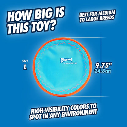 ! Paraflight Flying Disc Dog Toy, Floats, Size Large, 1 Pack