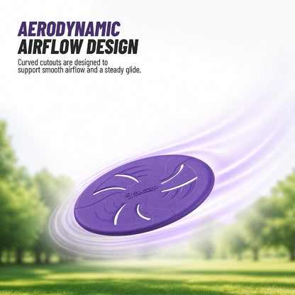 Dog Flying Disc, Flexible TPR Dog Fetch Toy, 7.48 inch, Purple