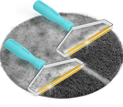 Uproot Cleaner Pro Pet Hair Remover & Mini - Pet Hair Removal Tool Multi Fabric Edge & Carpet Scraper - Cat for Couch, Cat Towers, Car Detailing The Furry-Situation Survival Kit