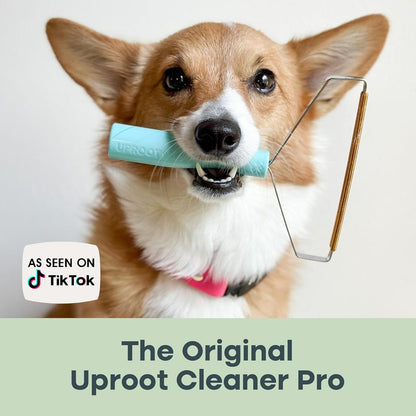 Uproot Cleaner Pro Pet Hair Remover & Mini - Pet Hair Removal Tool Multi Fabric Edge & Carpet Scraper - Cat for Couch, Cat Towers, Car Detailing The Furry-Situation Survival Kit