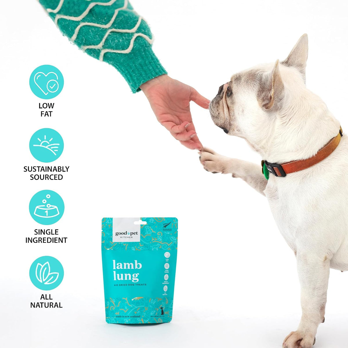 Pet Treats, Air-Dried, Natural, Limited Ingredient Dog Treat, Free Range, Grain Free Dog Treats, Toppers, Snacks, Beef & Parmesan 2.8 oz