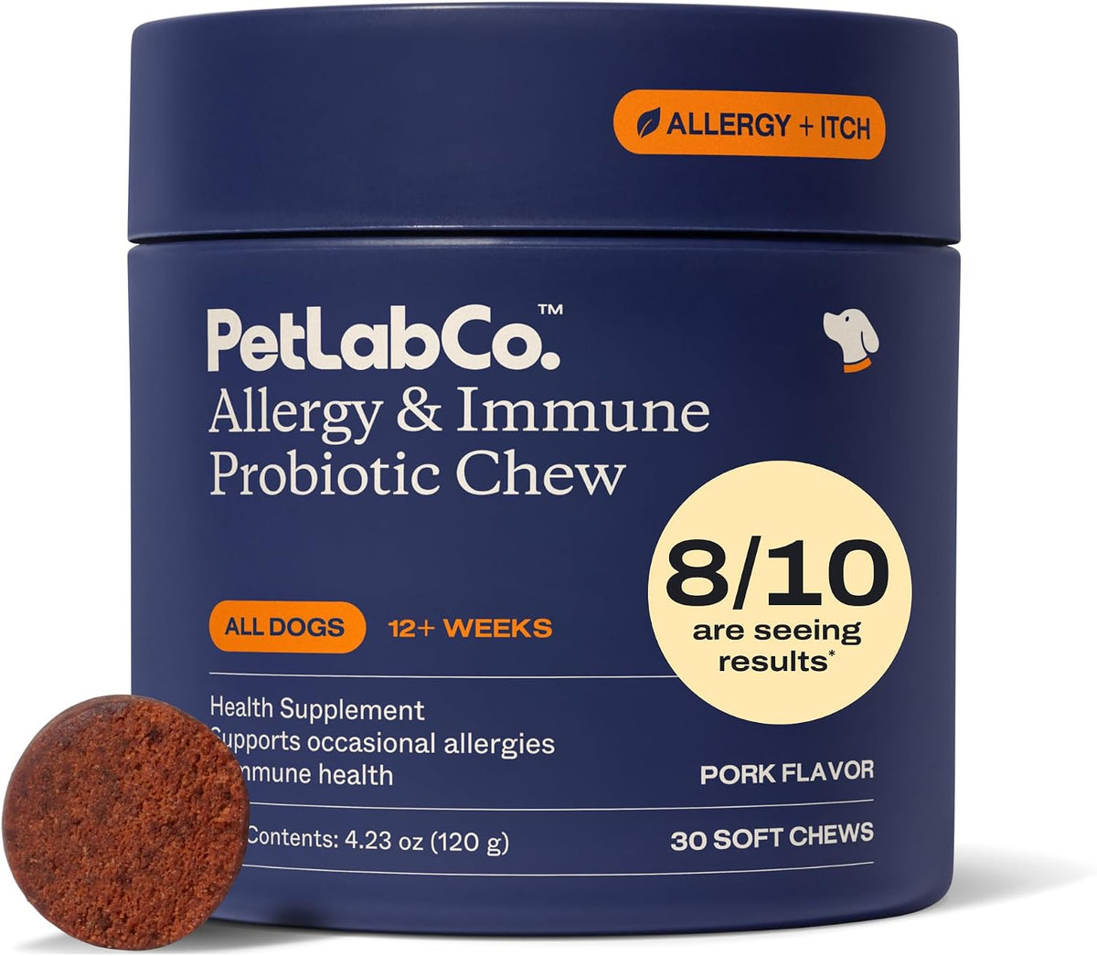 . Allergy & Immune Probiotic Chews, 30 Soft Chews, Pork