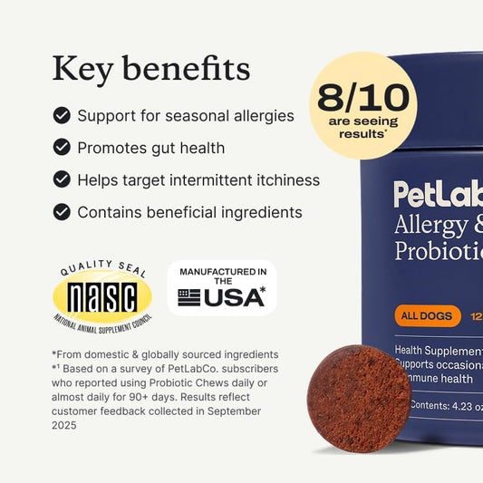 . Allergy & Immune Probiotic Chews, 30 Soft Chews, Pork
