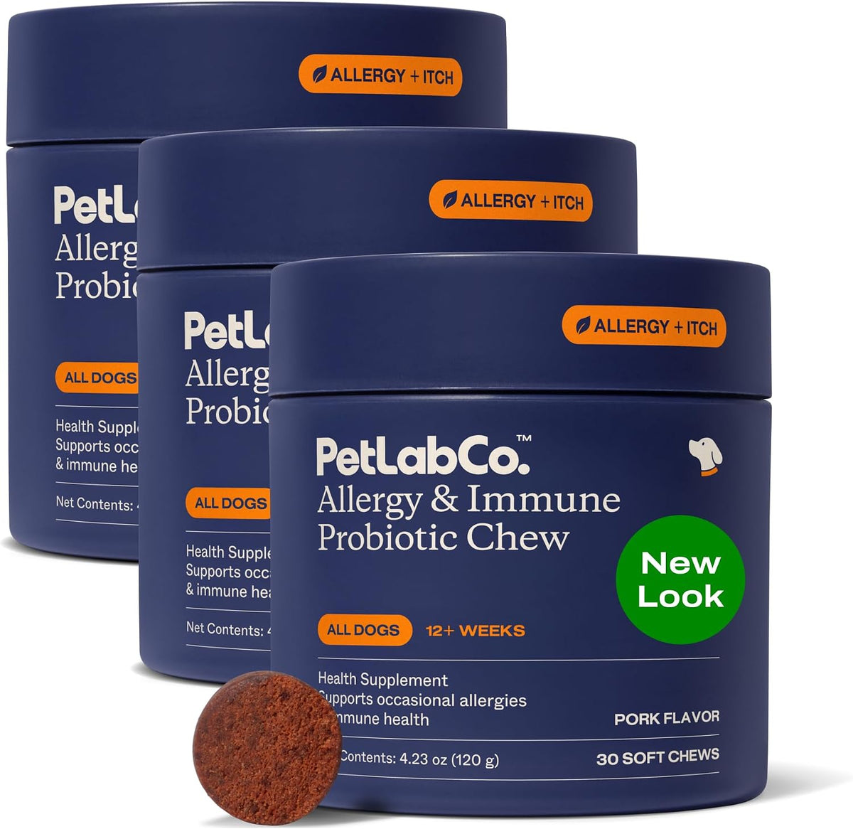 . Allergy & Immune Probiotic Chews, 30 Soft Chews, Pork