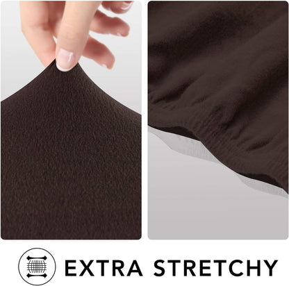 Stretch Couch Covers for Sofa Large Sofa Slipcovers Dark Gray | 1-Piece Spandex Couch cover Soft Couch protector, Sofa cover Washable with Non Skid Foam and Elastic Bottom for Kids, Dogs